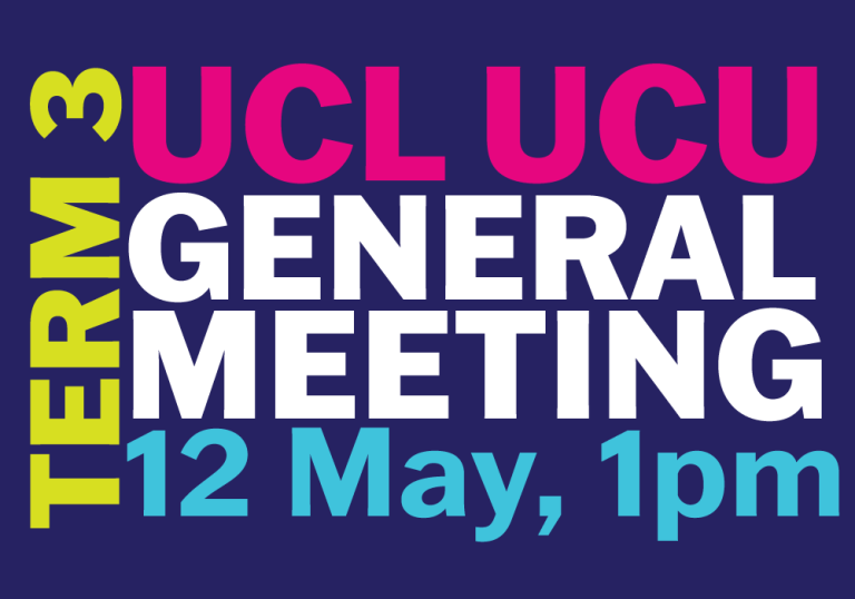 Calling notice for General Meeting, Tuesday 12th May at 1pm