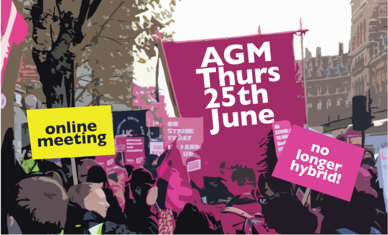 **ONLINE ONLY** AGM and Branch Social postponed